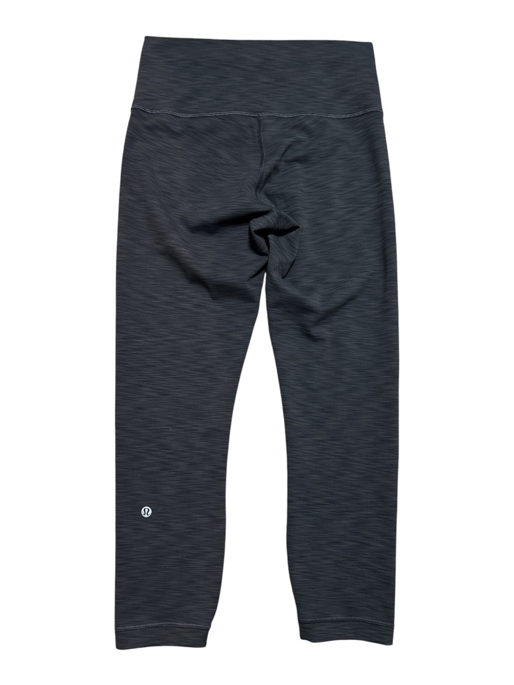 Lululemon Wunder Train HR Crop Legging Heathered Graphite Gray Sz 8 - Picture 8 of 11